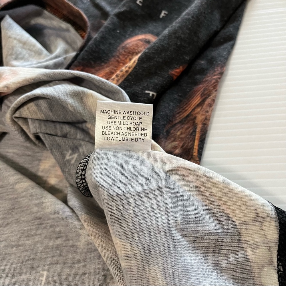 NEFF NWT Short Sleeve T-Shirt Black Express Multicolor Songbirds Cut N’Sew XXL - Picture 7 of 10